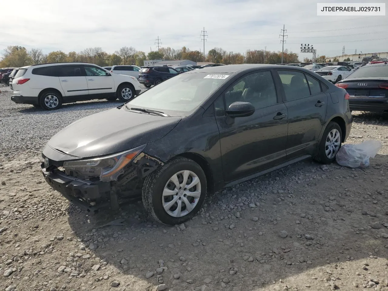 2020 Toyota Corolla Le VIN: JTDEPRAE8LJ029731 Lot: 77012874