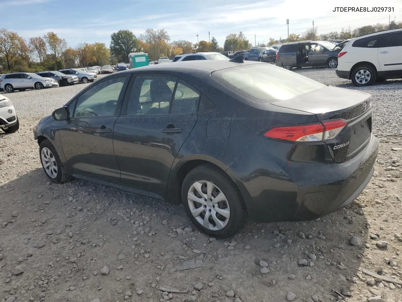 2020 Toyota Corolla Le VIN: JTDEPRAE8LJ029731 Lot: 77012874