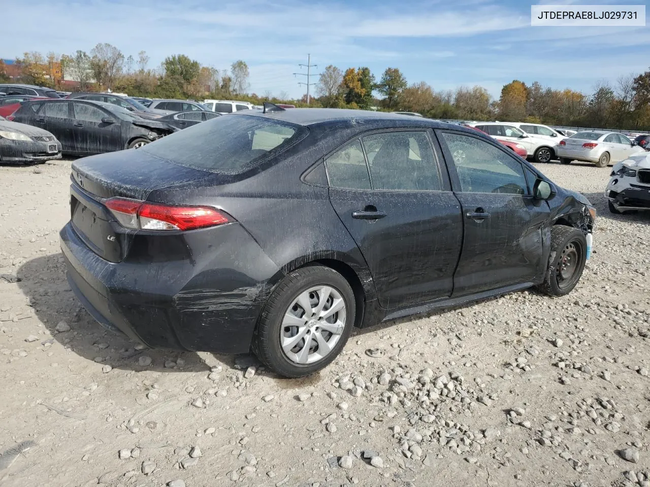 2020 Toyota Corolla Le VIN: JTDEPRAE8LJ029731 Lot: 77012874