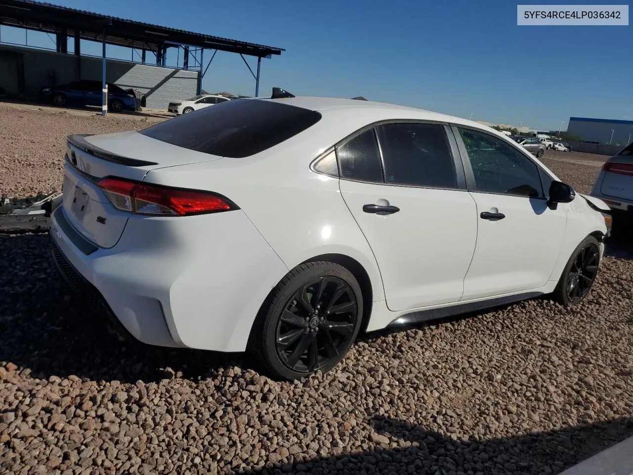 2020 Toyota Corolla Se VIN: 5YFS4RCE4LP036342 Lot: 77108264