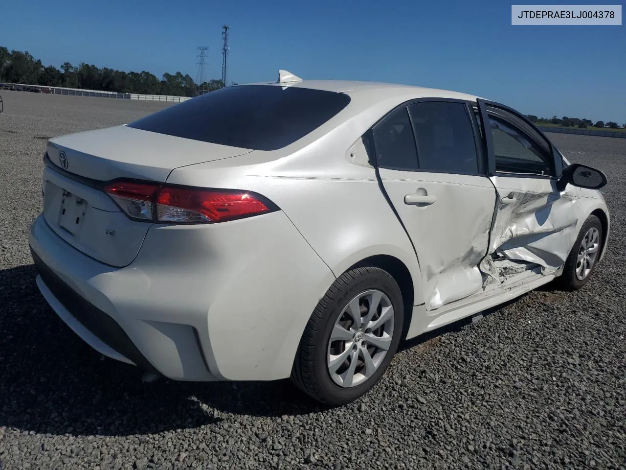 2020 Toyota Corolla Le VIN: JTDEPRAE3LJ004378 Lot: 77269114