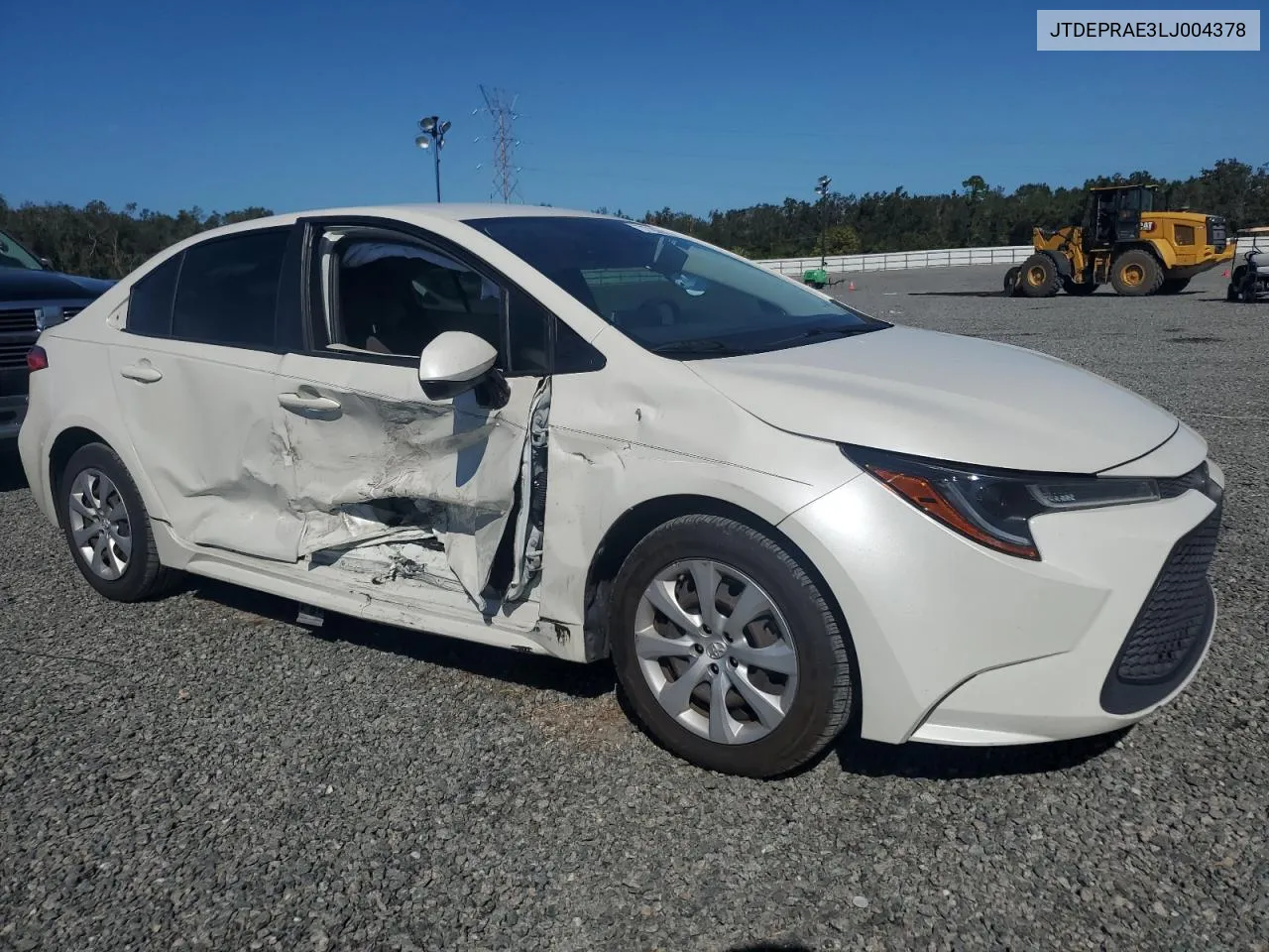 2020 Toyota Corolla Le VIN: JTDEPRAE3LJ004378 Lot: 77269114