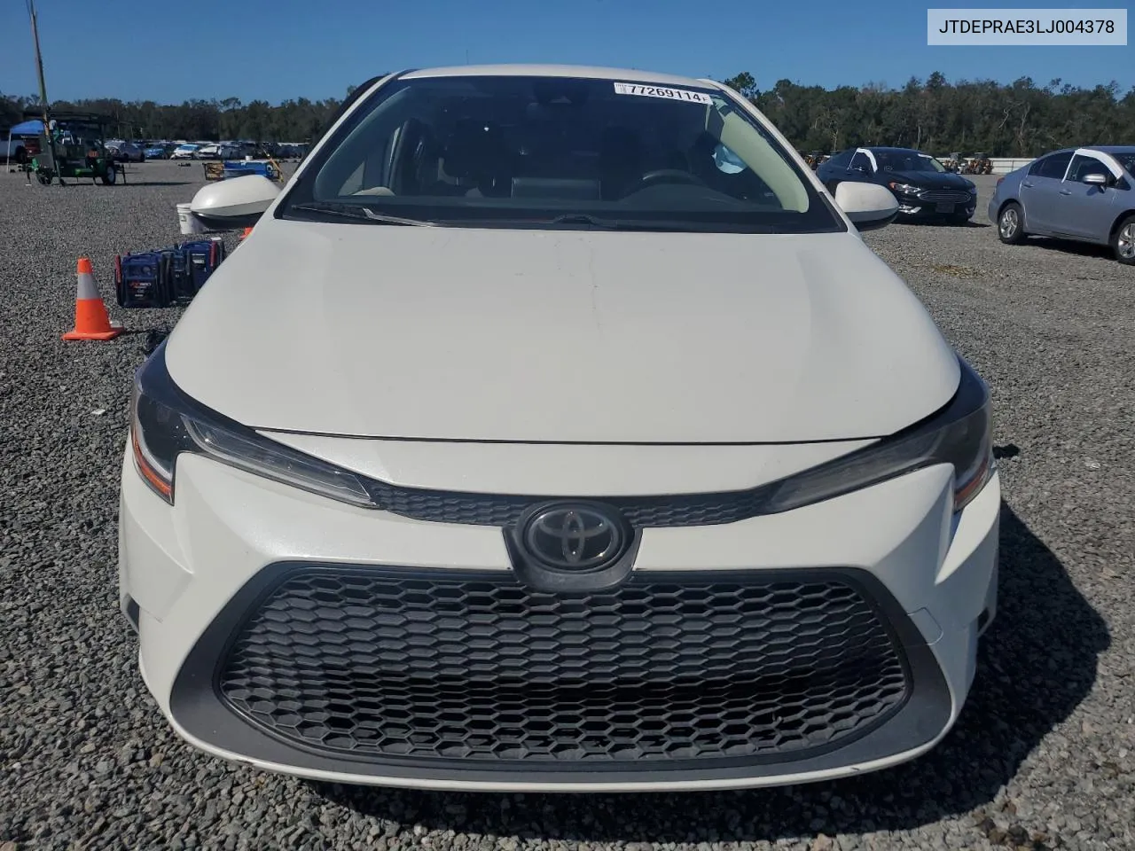 2020 Toyota Corolla Le VIN: JTDEPRAE3LJ004378 Lot: 77269114