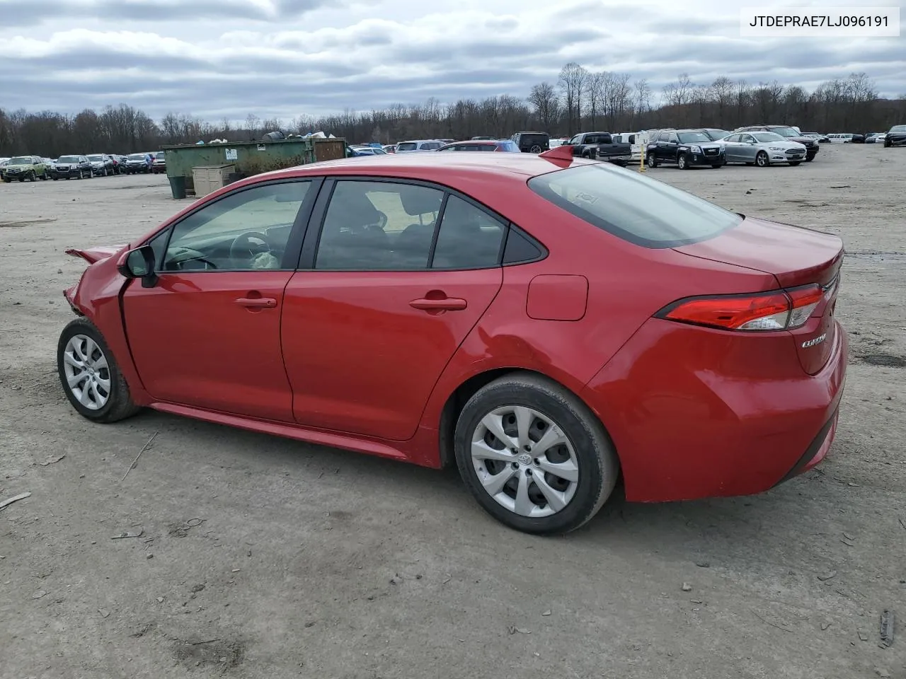 2020 Toyota Corolla Le VIN: JTDEPRAE7LJ096191 Lot: 77316624