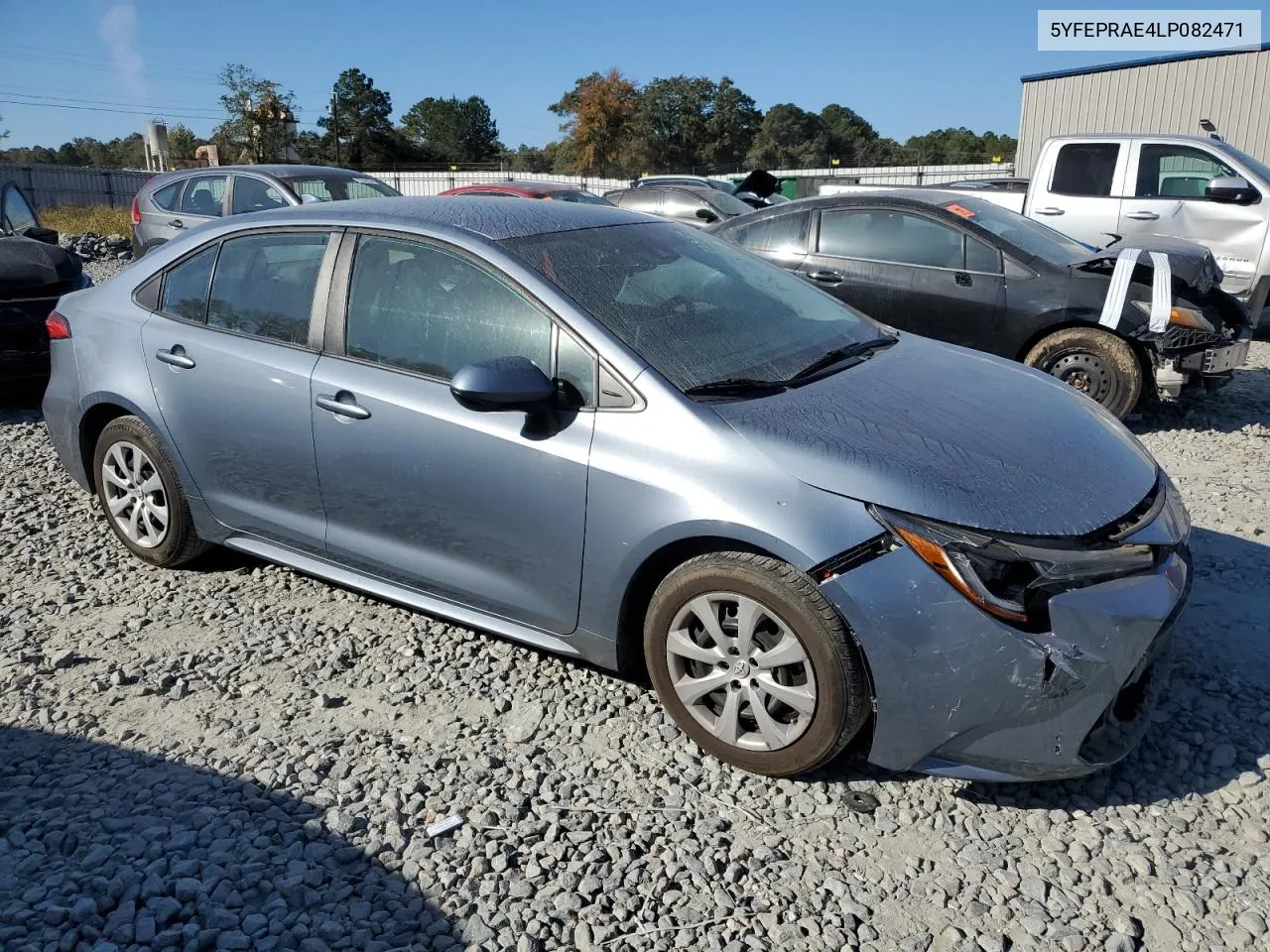 2020 Toyota Corolla Le VIN: 5YFEPRAE4LP082471 Lot: 77354254