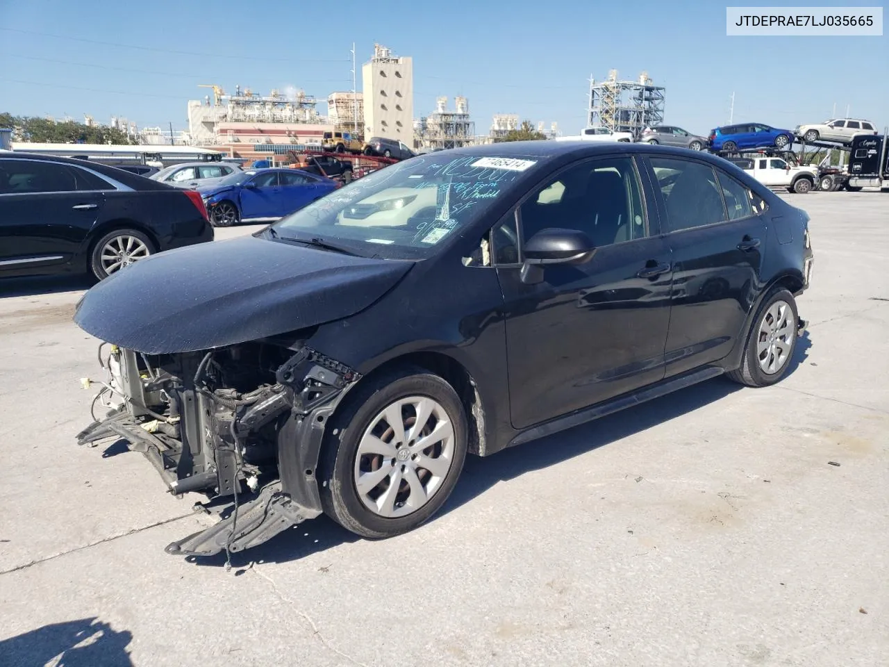 2020 Toyota Corolla Le VIN: JTDEPRAE7LJ035665 Lot: 77465414