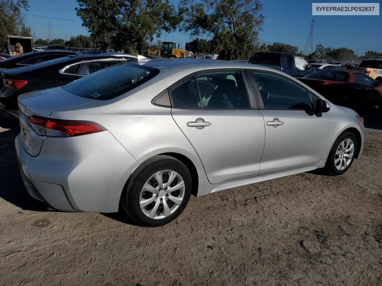 2020 Toyota Corolla Le VIN: 5YFEPRAE2LP052837 Lot: 77470804