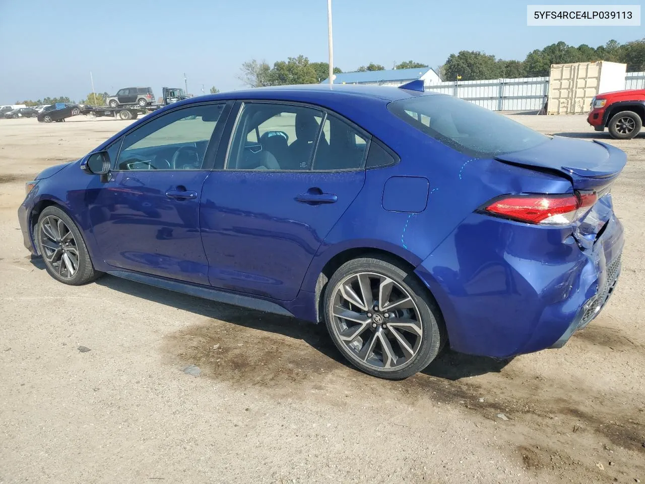 2020 Toyota Corolla Se VIN: 5YFS4RCE4LP039113 Lot: 77583134