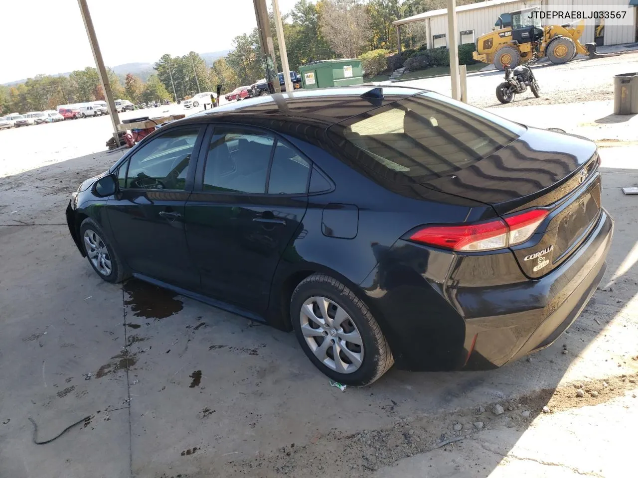 2020 Toyota Corolla Le VIN: JTDEPRAE8LJ033567 Lot: 77696704