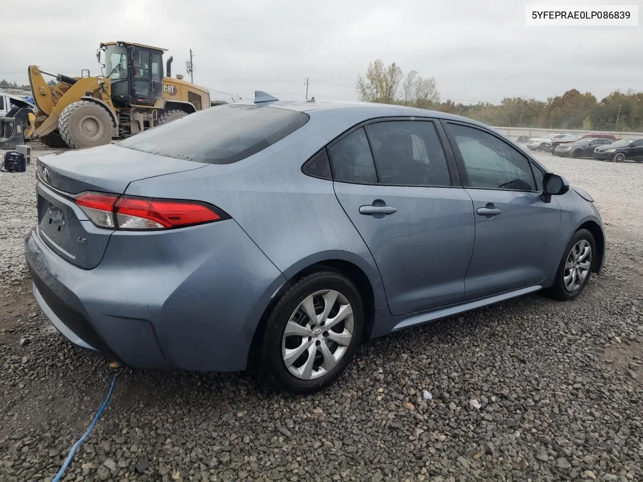 2020 Toyota Corolla Le VIN: 5YFEPRAE0LP086839 Lot: 77727884