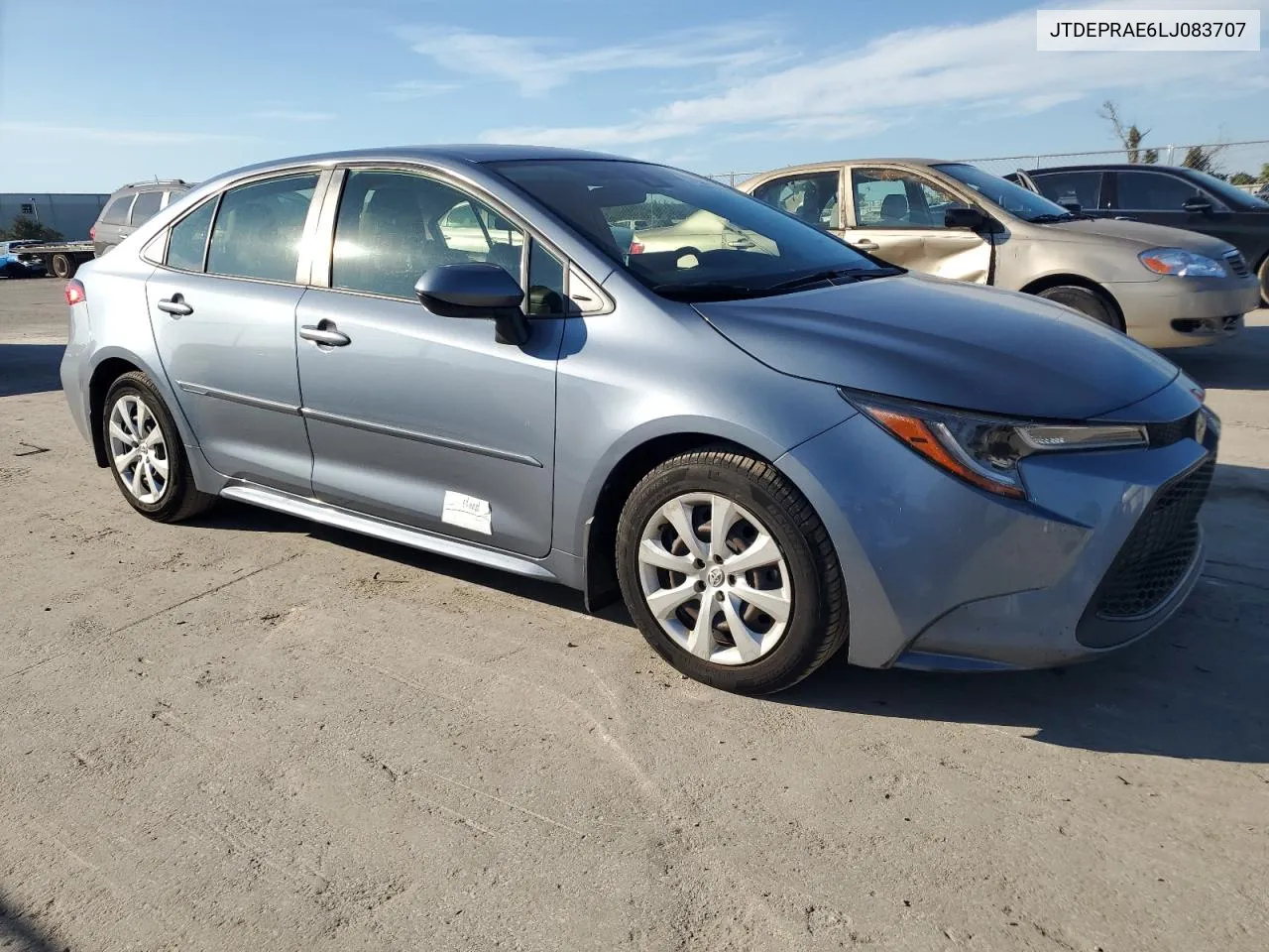 2020 Toyota Corolla Le VIN: JTDEPRAE6LJ083707 Lot: 77893054