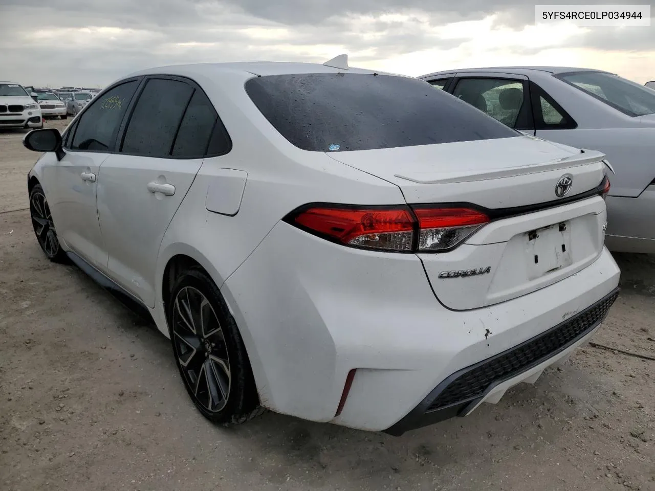 2020 Toyota Corolla Se VIN: 5YFS4RCE0LP034944 Lot: 77893484