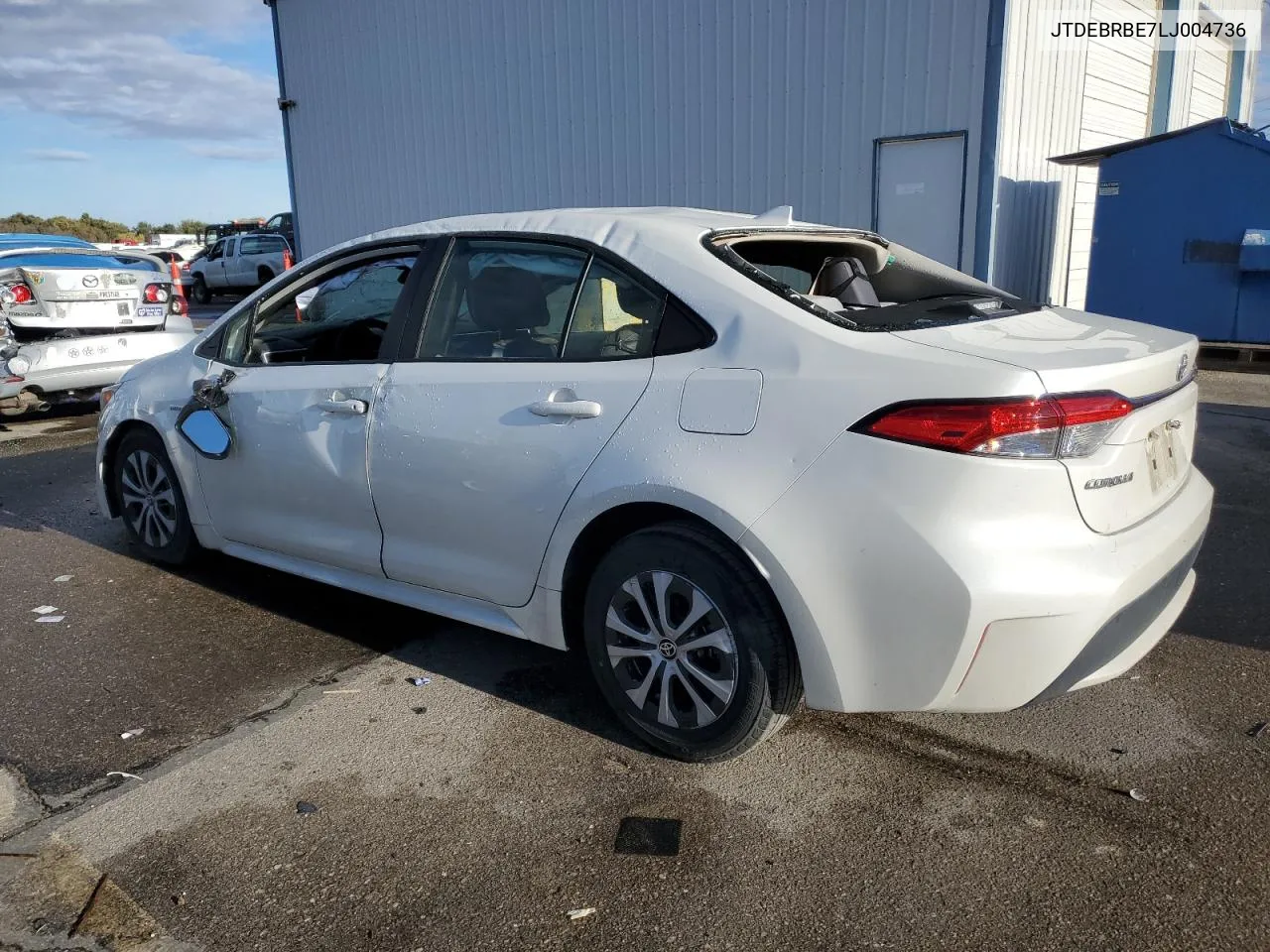 2020 Toyota Corolla Le VIN: JTDEBRBE7LJ004736 Lot: 77952934