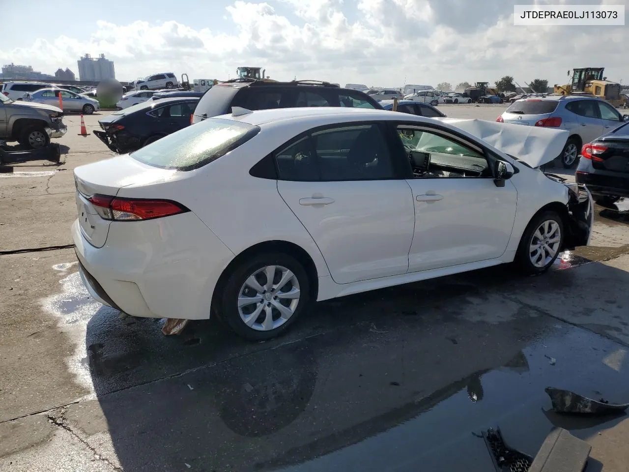 2020 Toyota Corolla Le VIN: JTDEPRAE0LJ113073 Lot: 78028294