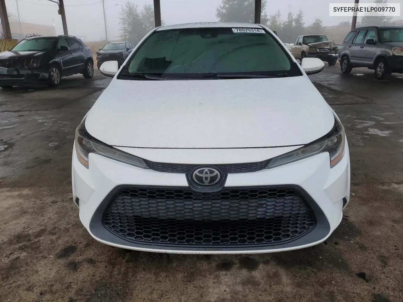 2020 Toyota Corolla Le VIN: 5YFEPRAE1LP009770 Lot: 78029314