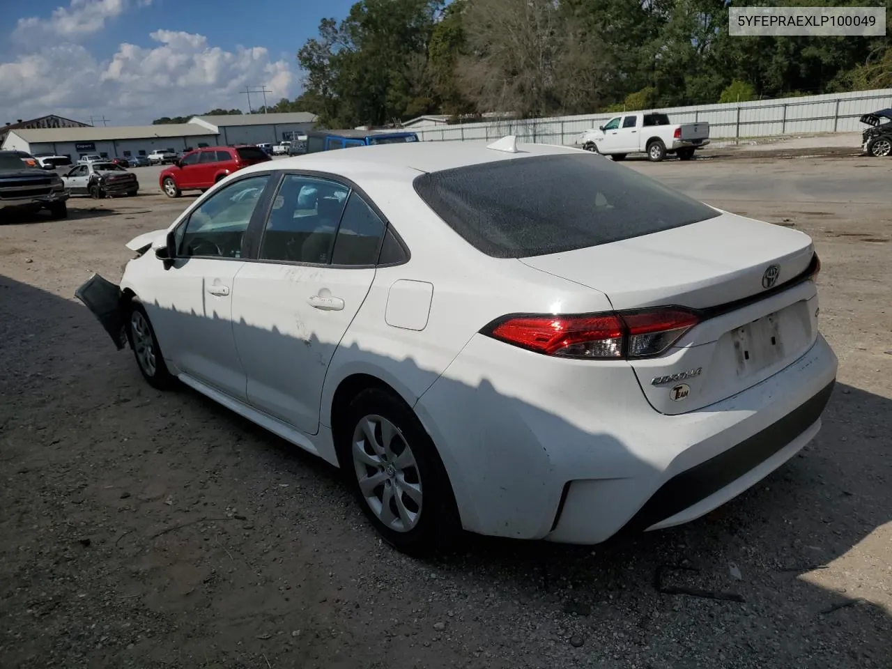 2020 Toyota Corolla Le VIN: 5YFEPRAEXLP100049 Lot: 78184654