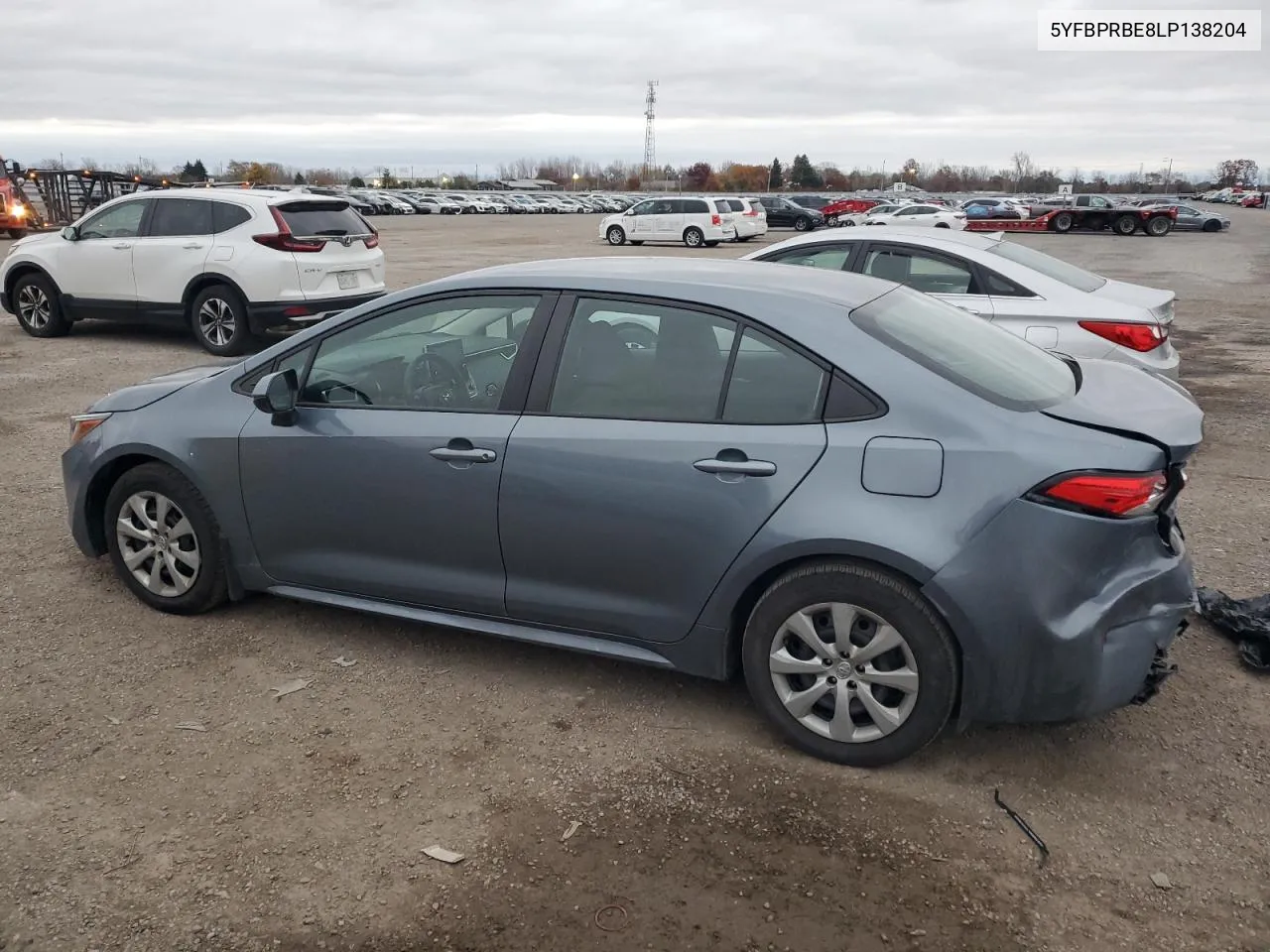 2020 Toyota Corolla Le VIN: 5YFBPRBE8LP138204 Lot: 78220464