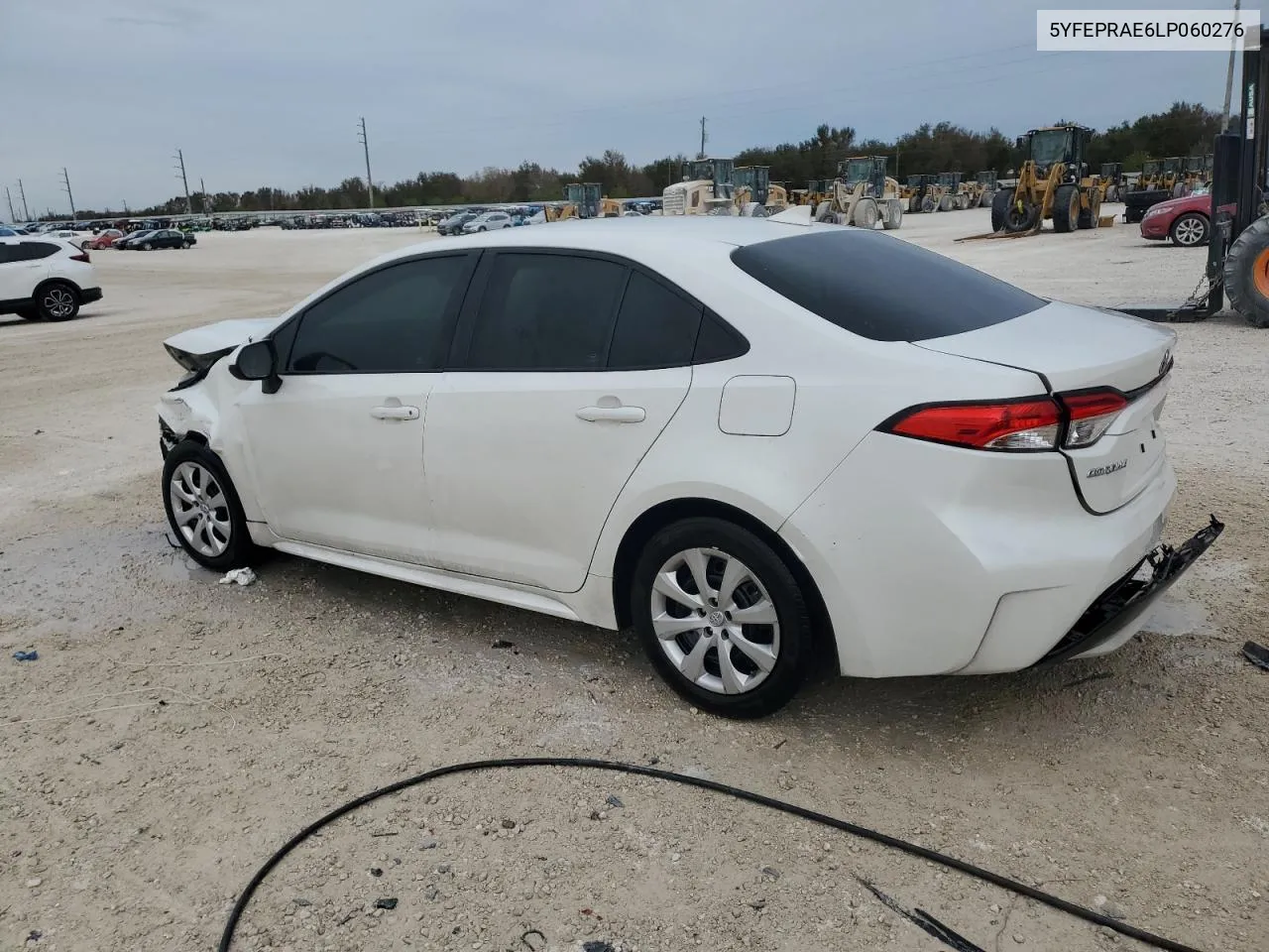 2020 Toyota Corolla Le VIN: 5YFEPRAE6LP060276 Lot: 78354564