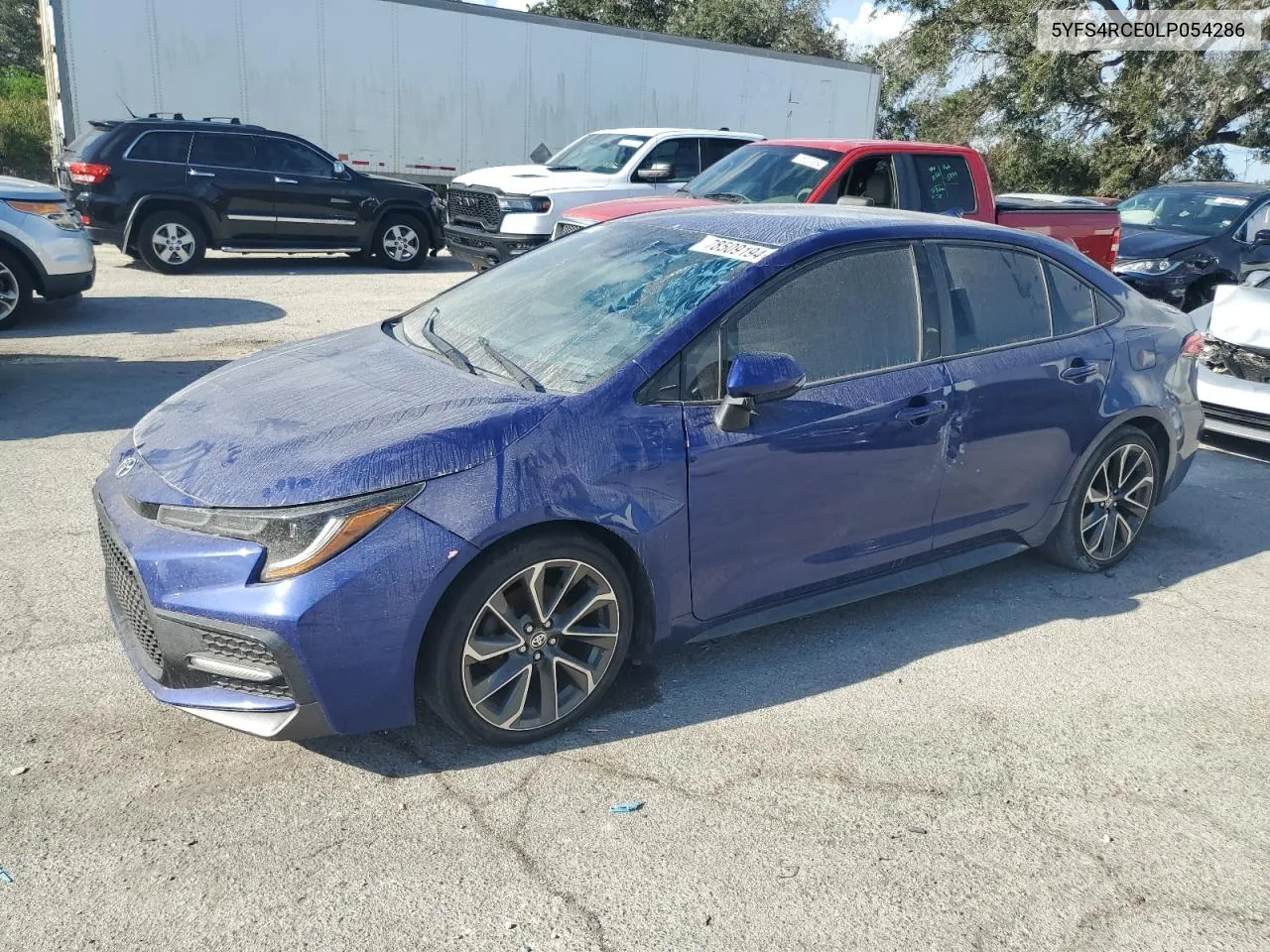 2020 Toyota Corolla Se VIN: 5YFS4RCE0LP054286 Lot: 78509194