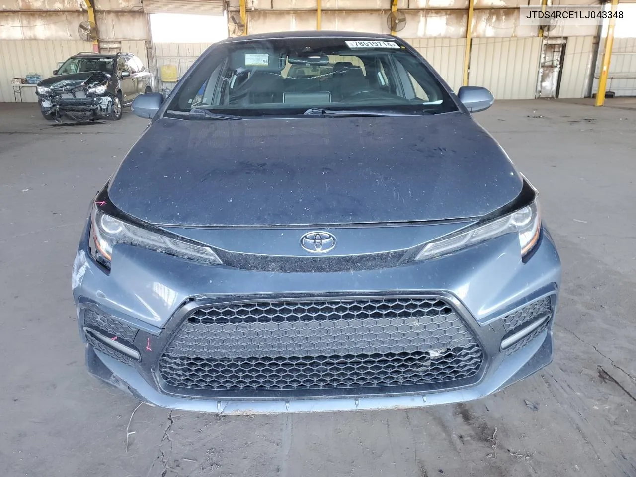 2020 Toyota Corolla Se VIN: JTDS4RCE1LJ043348 Lot: 78519714