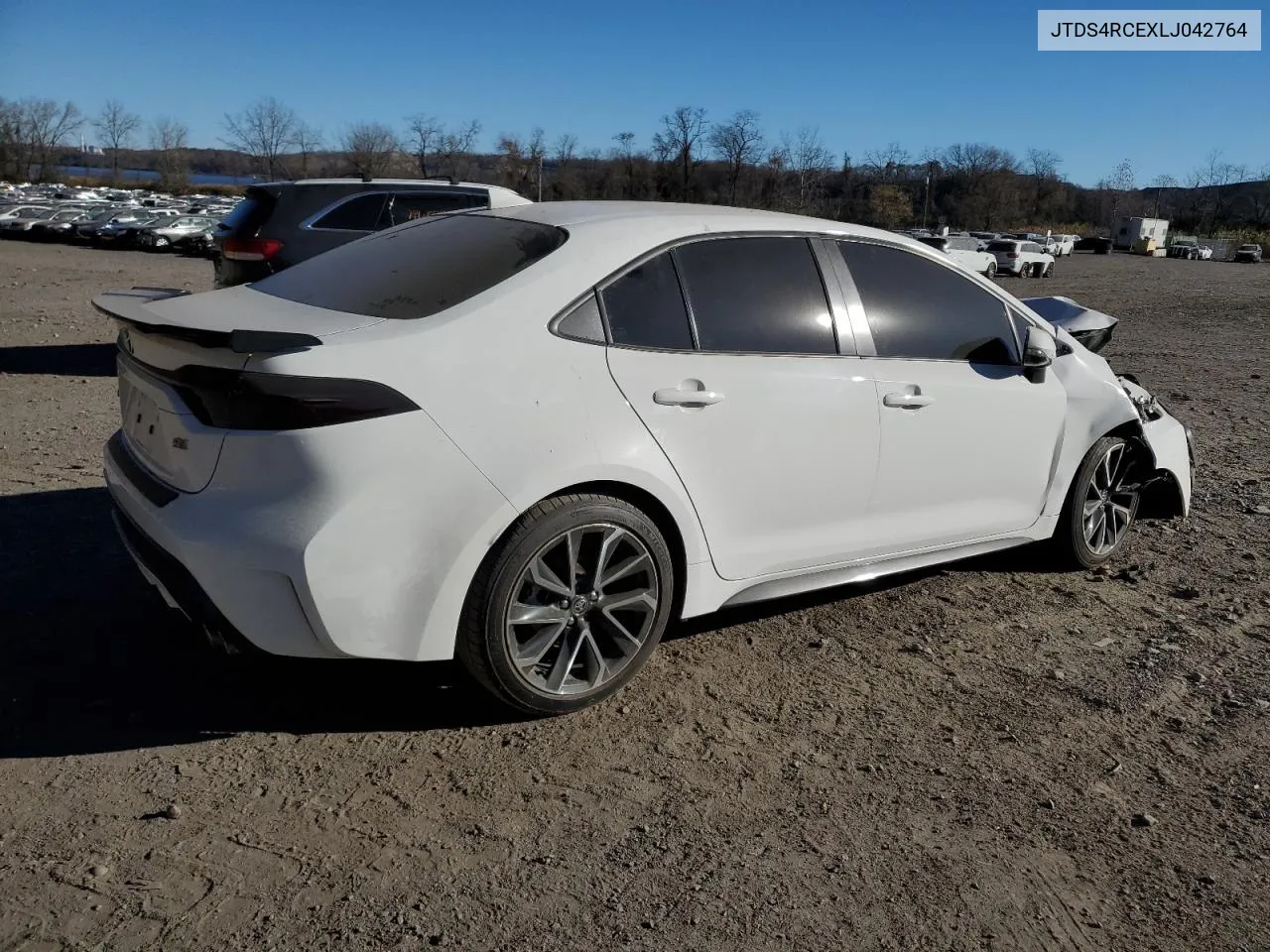 2020 Toyota Corolla Se VIN: JTDS4RCEXLJ042764 Lot: 78620144