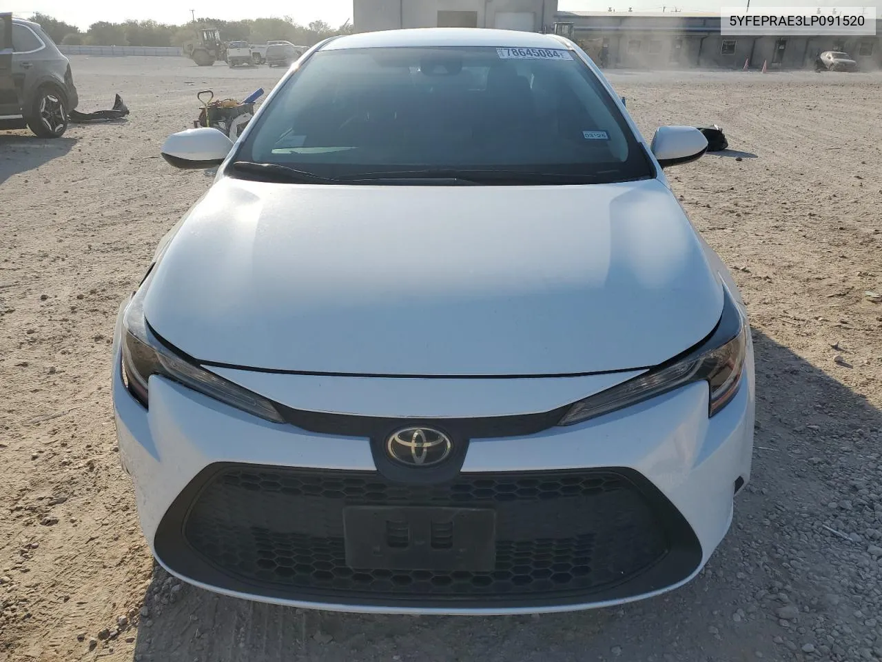 2020 Toyota Corolla Le VIN: 5YFEPRAE3LP091520 Lot: 78645084