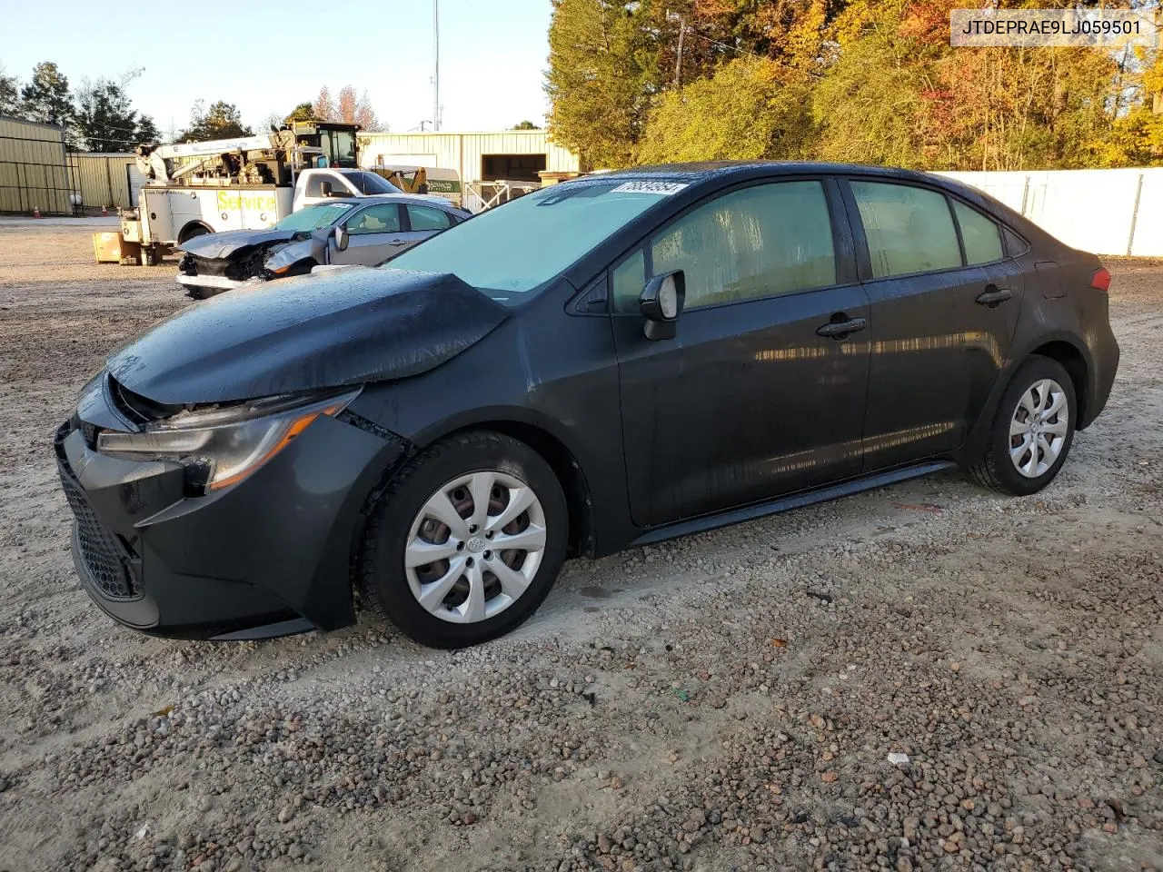 2020 Toyota Corolla Le VIN: JTDEPRAE9LJ059501 Lot: 78834954