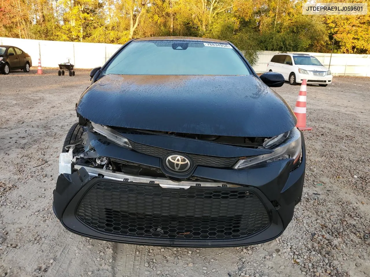 2020 Toyota Corolla Le VIN: JTDEPRAE9LJ059501 Lot: 78834954