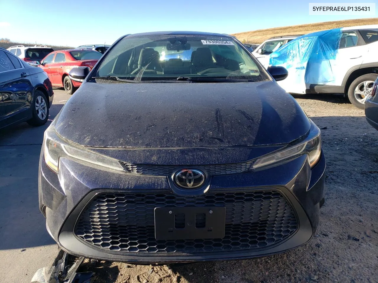 2020 Toyota Corolla Le VIN: 5YFEPRAE6LP135431 Lot: 79300354