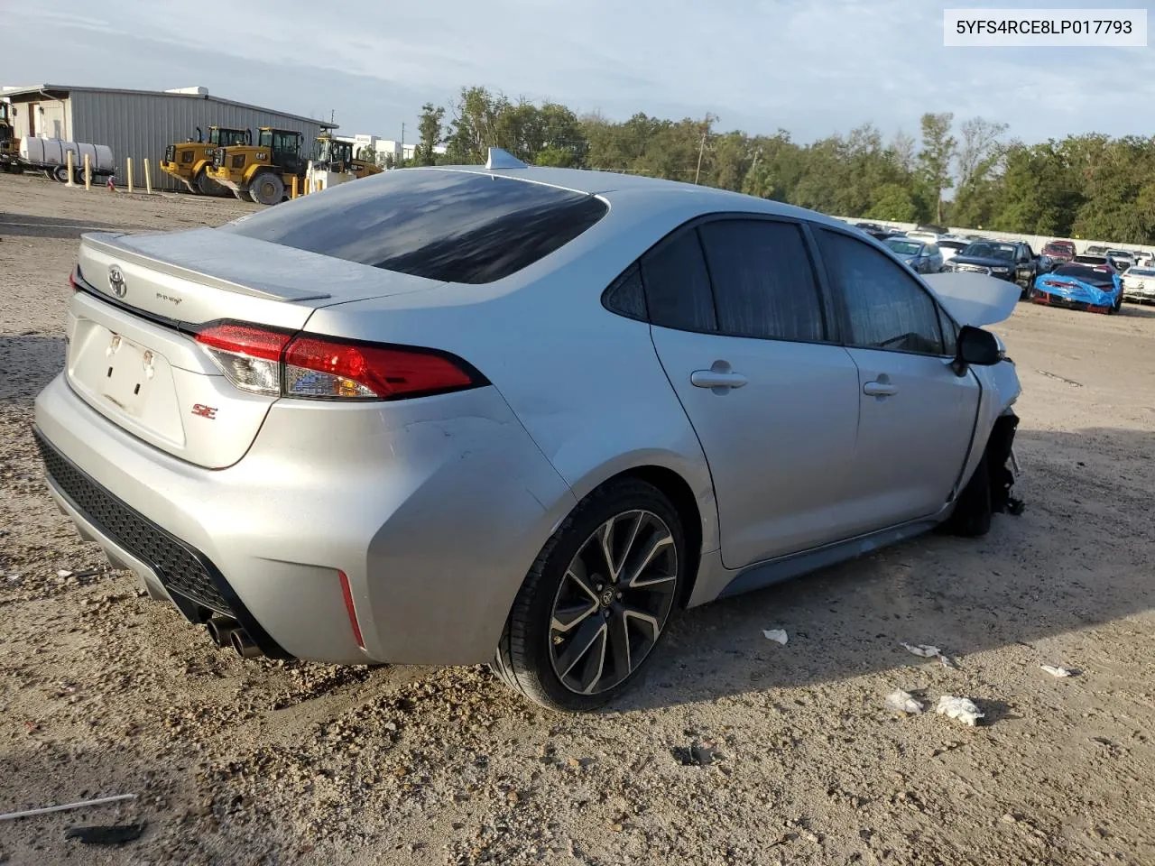 2020 Toyota Corolla Se VIN: 5YFS4RCE8LP017793 Lot: 79340784