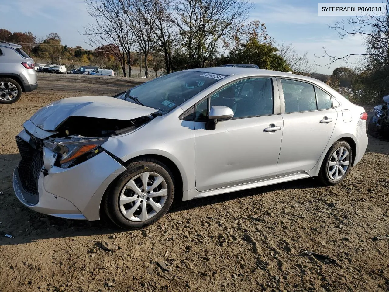 2020 Toyota Corolla Le VIN: 5YFEPRAE8LP060618 Lot: 79345754