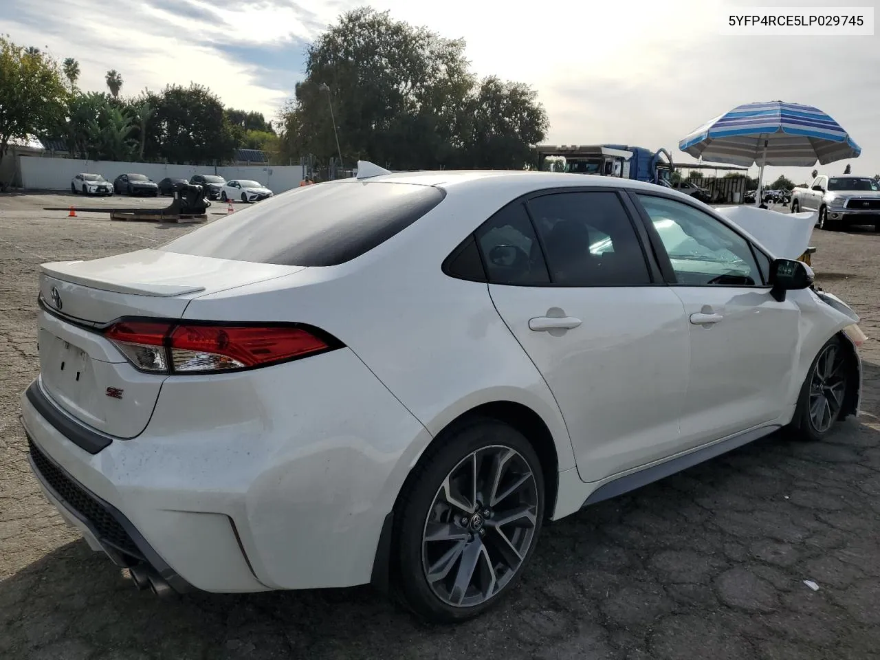 2020 Toyota Corolla Se VIN: 5YFP4RCE5LP029745 Lot: 79354684