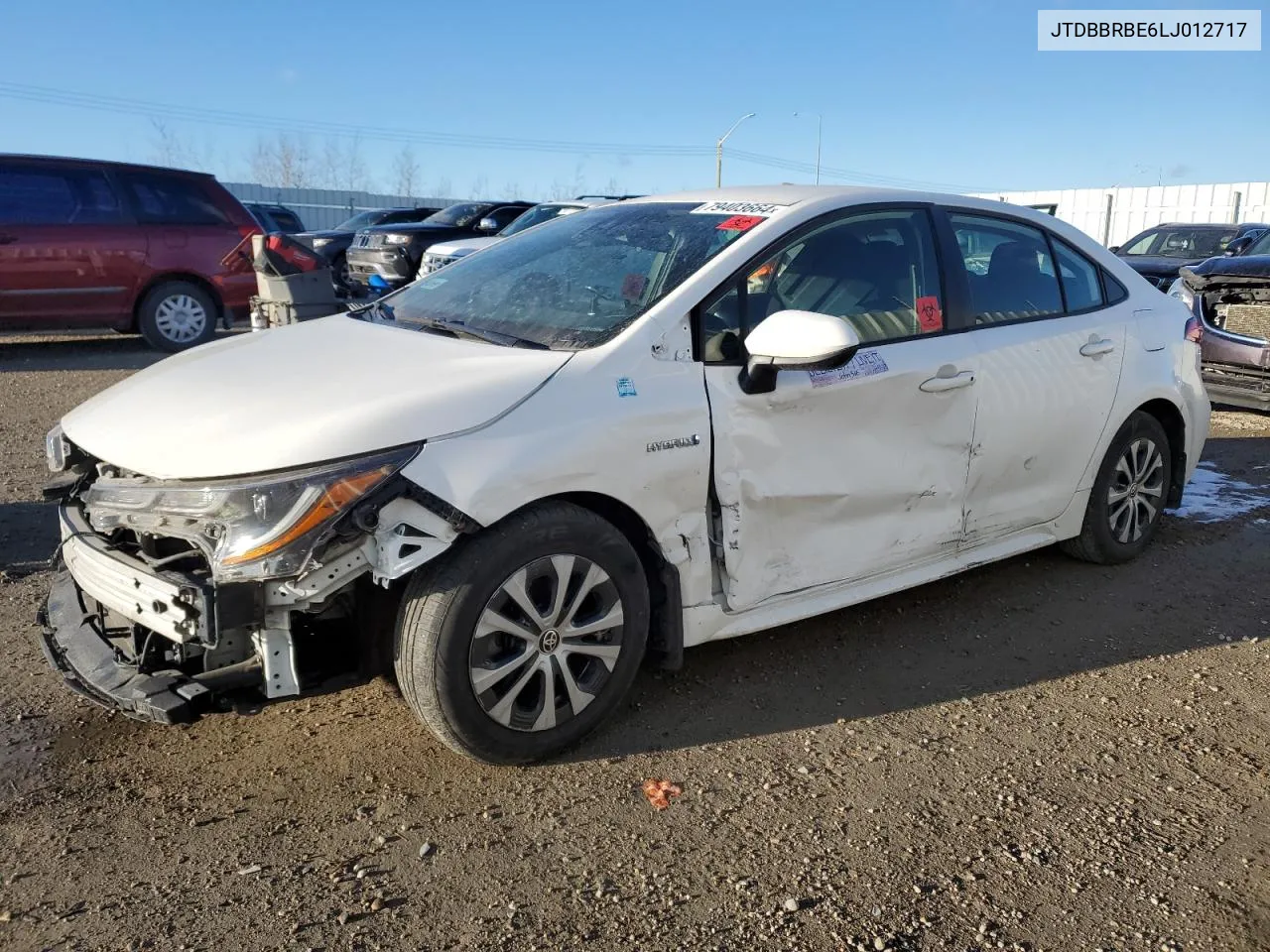 2020 Toyota Corolla Le VIN: JTDBBRBE6LJ012717 Lot: 79403664