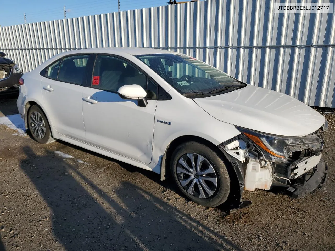 2020 Toyota Corolla Le VIN: JTDBBRBE6LJ012717 Lot: 79403664