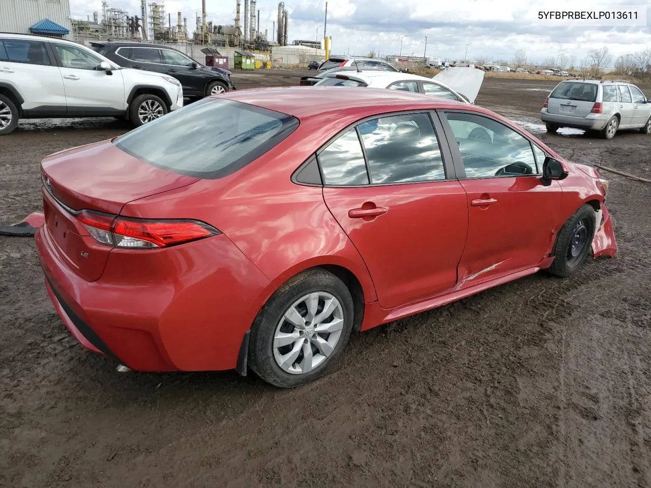 2020 Toyota Corolla Le VIN: 5YFBPRBEXLP013611 Lot: 79432894