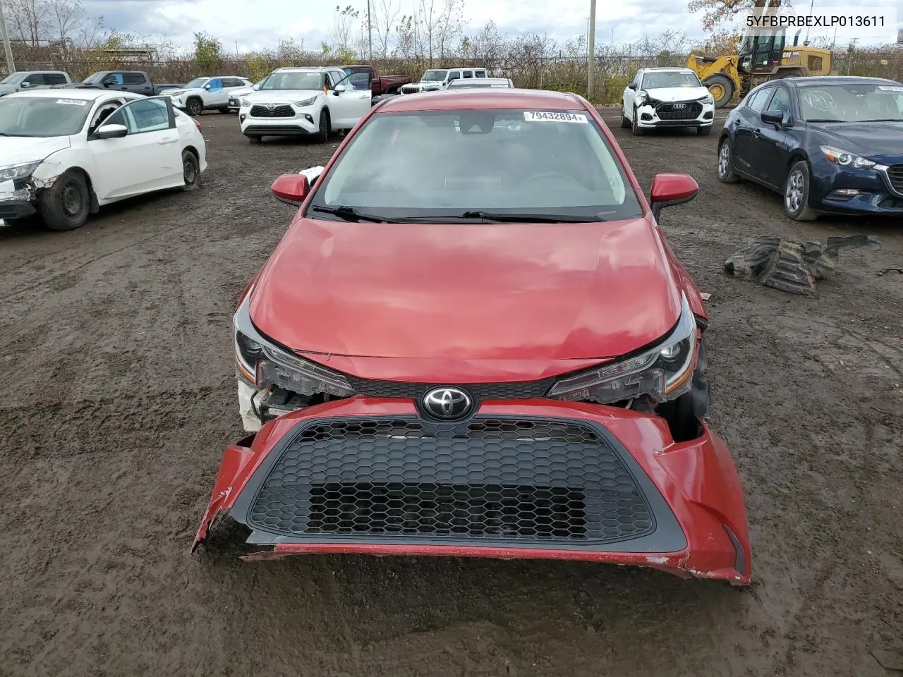 2020 Toyota Corolla Le VIN: 5YFBPRBEXLP013611 Lot: 79432894