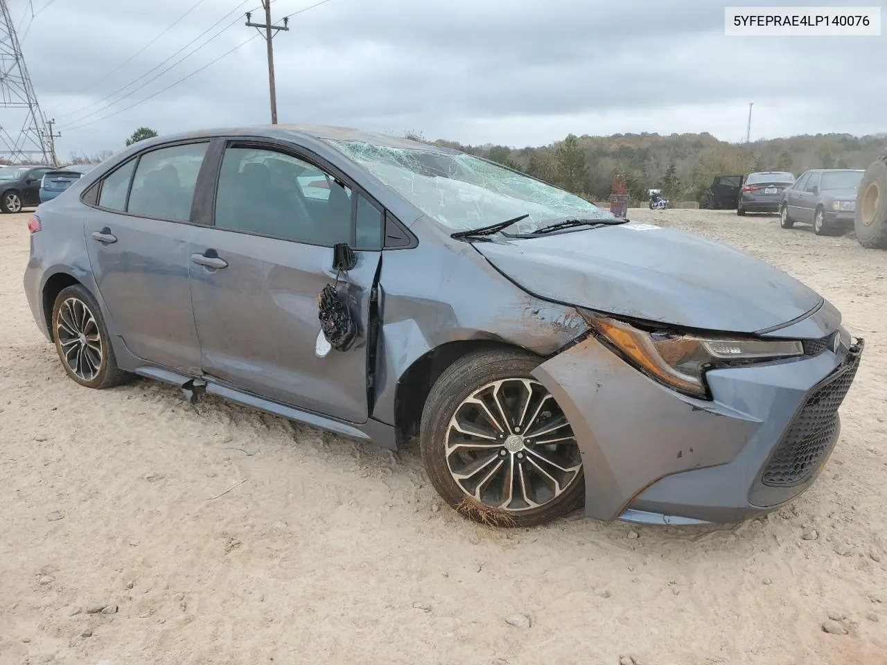 2020 Toyota Corolla Le VIN: 5YFEPRAE4LP140076 Lot: 79521304