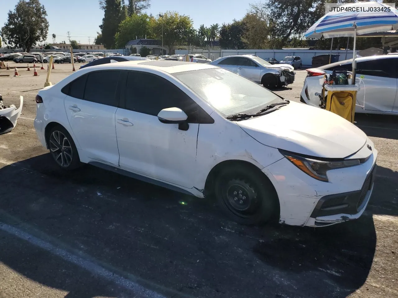 2020 Toyota Corolla Se VIN: JTDP4RCE1LJ033425 Lot: 79965354