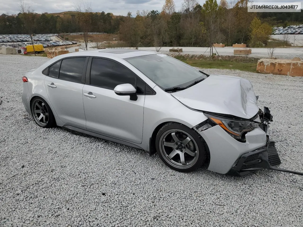 2020 Toyota Corolla Se VIN: JTDM4RCE0LJ043477 Lot: 80010754