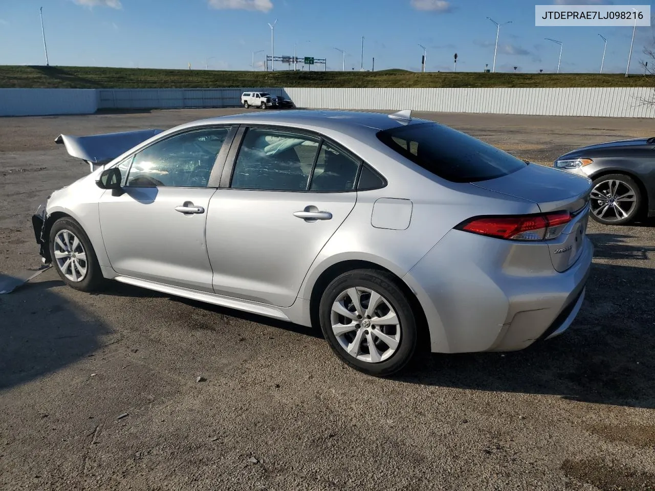 2020 Toyota Corolla Le VIN: JTDEPRAE7LJ098216 Lot: 80067654