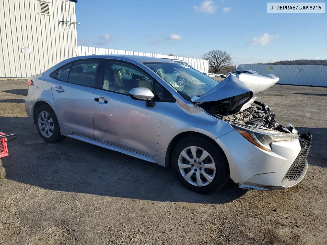 2020 Toyota Corolla Le VIN: JTDEPRAE7LJ098216 Lot: 80067654