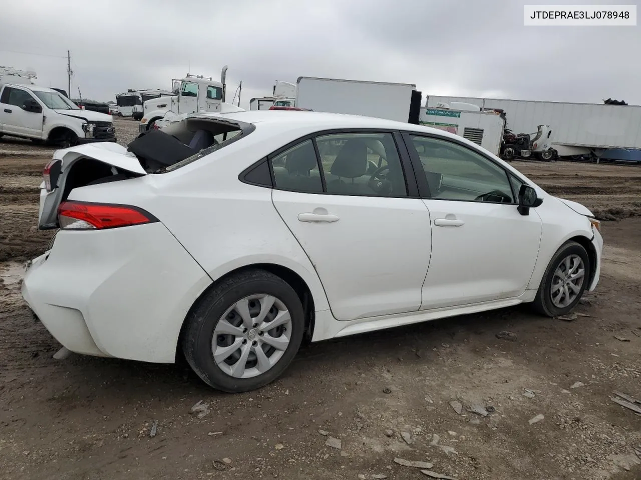 2020 Toyota Corolla Le VIN: JTDEPRAE3LJ078948 Lot: 80143664