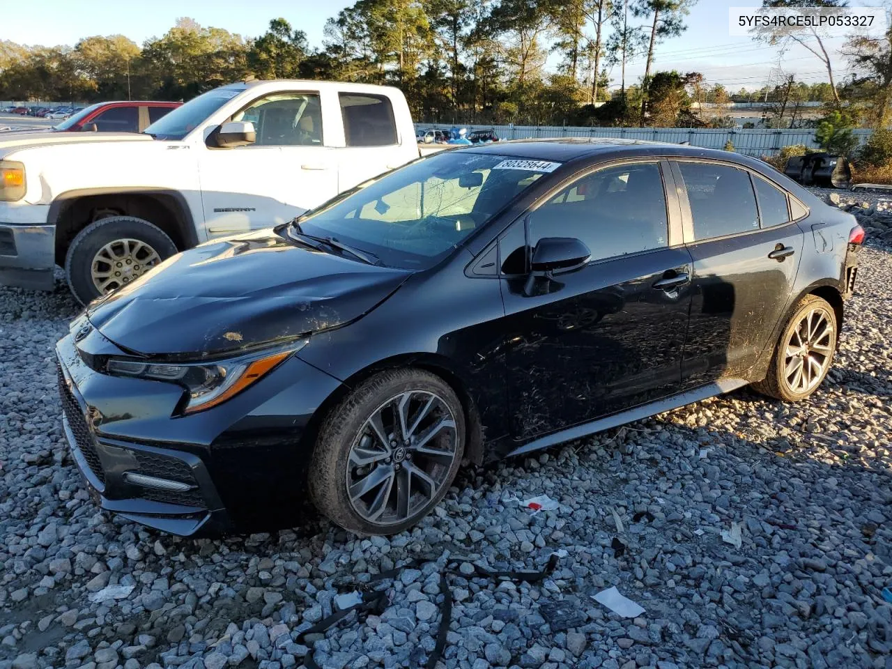 2020 Toyota Corolla Se VIN: 5YFS4RCE5LP053327 Lot: 80328644