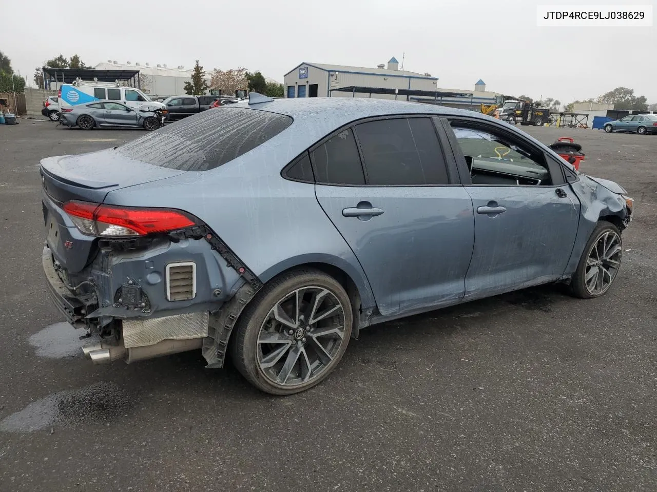 2020 Toyota Corolla Se VIN: JTDP4RCE9LJ038629 Lot: 80386404