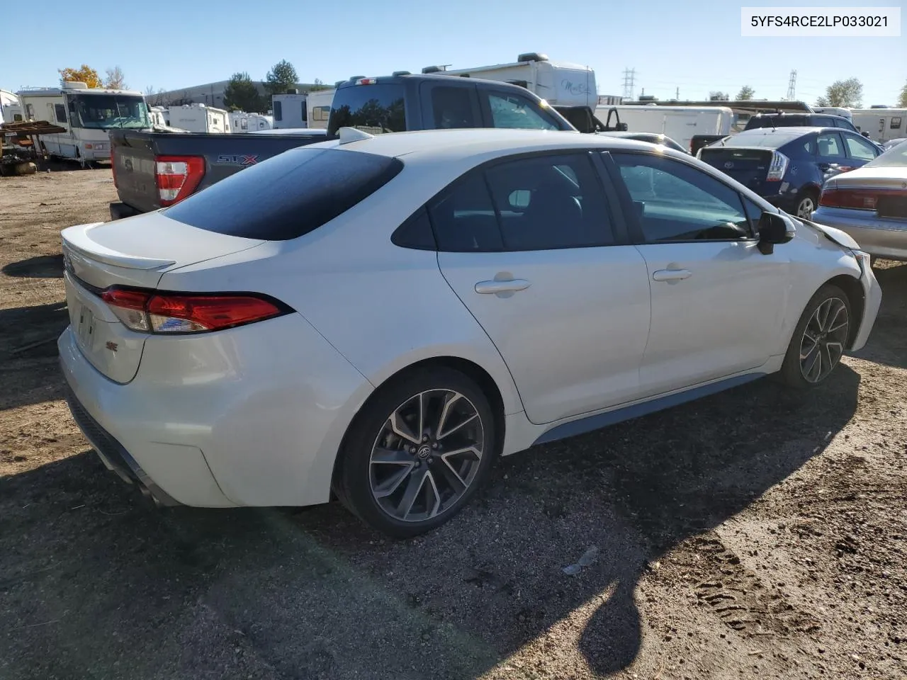 2020 Toyota Corolla Se VIN: 5YFS4RCE2LP033021 Lot: 80670664