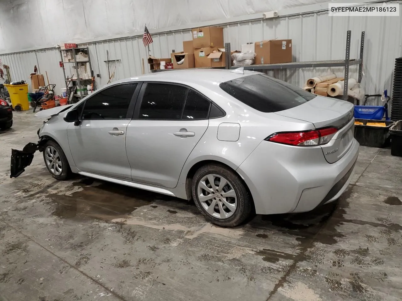 2021 Toyota Corolla Le VIN: 5YFEPMAE2MP186123 Lot: 42378934