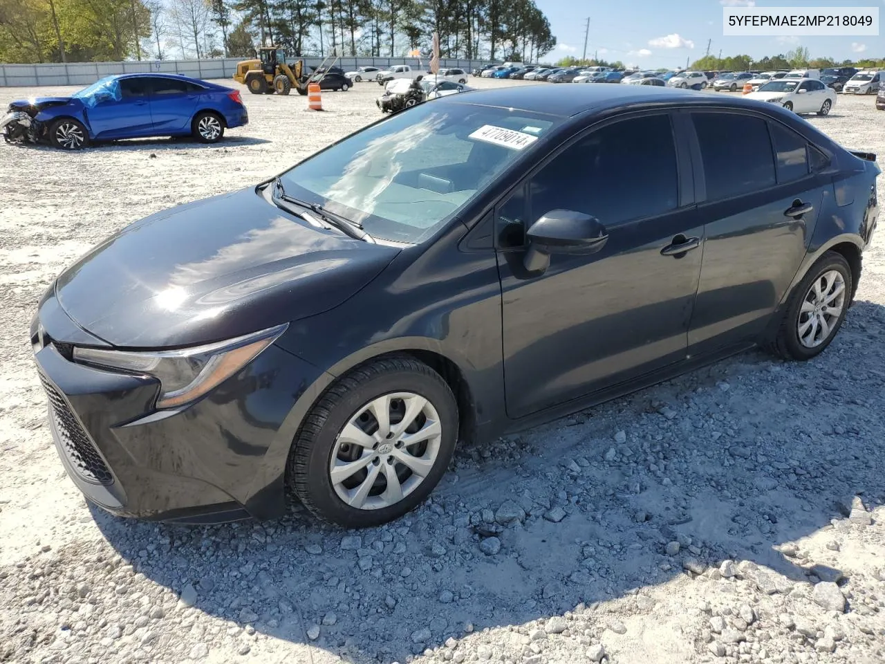 2021 Toyota Corolla Le VIN: 5YFEPMAE2MP218049 Lot: 47709014