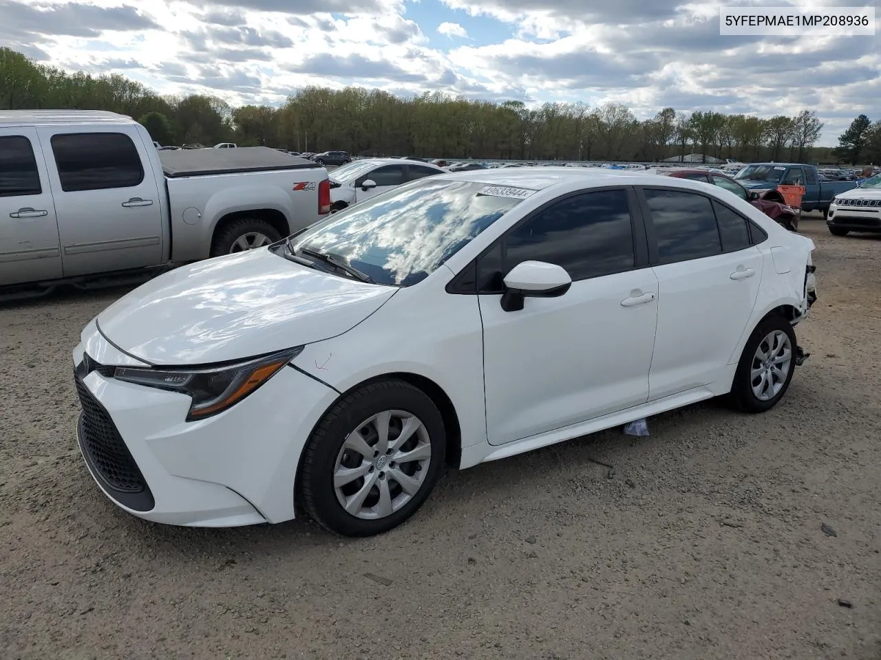 2021 Toyota Corolla Le VIN: 5YFEPMAE1MP208936 Lot: 49633944