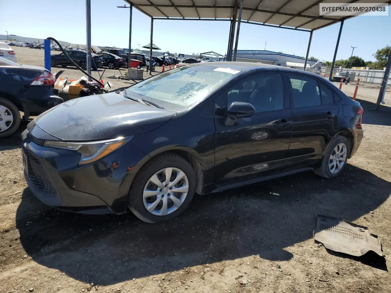 2021 Toyota Corolla Le VIN: 5YFEPMAE9MP270438 Lot: 50955834