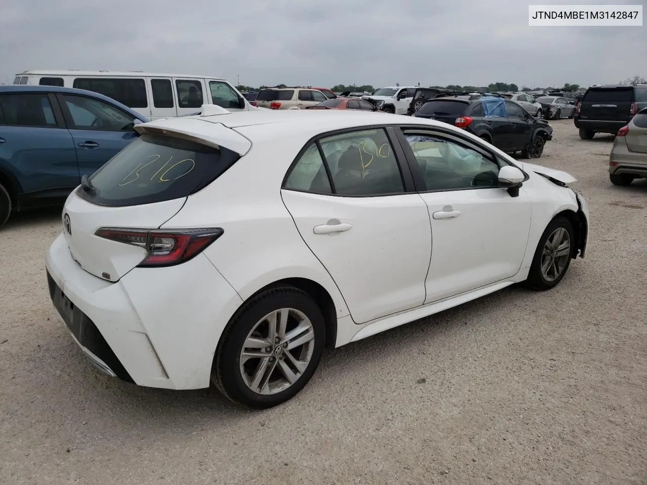 2021 Toyota Corolla Se VIN: JTND4MBE1M3142847 Lot: 51584914